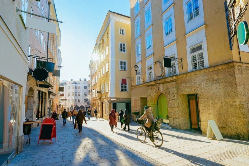 Die Altstadt in Salzburg