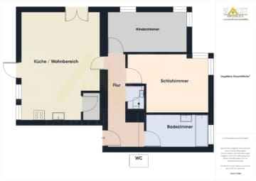 Sonnige 3-Zimmerwohnung Gartenwohnung in Kirchberg in Tirol - Grundriss