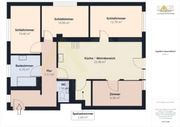 | Gartentraum | 5 oder 4 Zimmer | zentrale Lage von Piesendorf - Grundriss