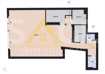 Geschäftslokal vielseitig nutzbar | Nagelstudio | Beautystudio | Friseur | Shop | frequentierte Lage | Schüttdorf - Grundriss Geschäftslokal vielseitig nutzbar | Nagelstudio | Beautystudio | Friseur | Shop | frequentierte Lage | Schüttdorf - Grundriss