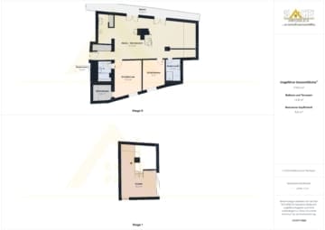 Stilvolle Dachgeschosswohnung mit Galerie und Panoramablick in Saalfelden - Grundriss
